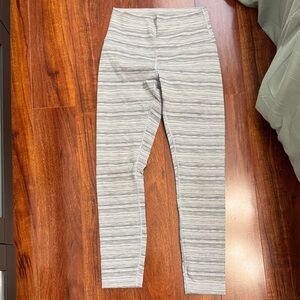 Lululemon Athletica Light Gray Patterned Leggings
